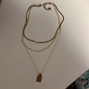 gold layered necklace